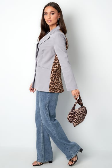 Blazer panther print back print - Grey h5 Picture5